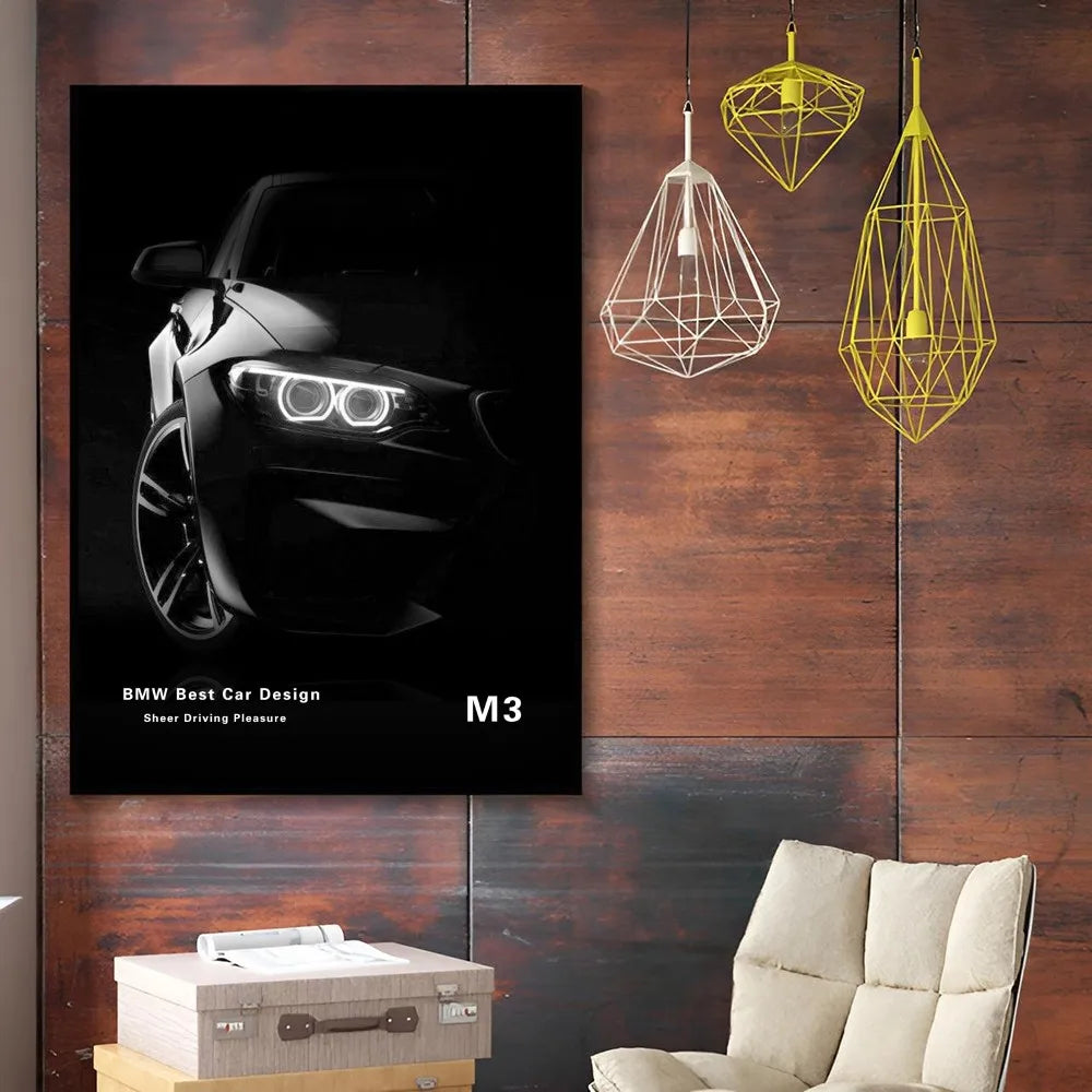 BMW Black and White Posters