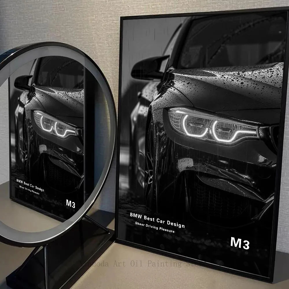 BMW Black and White Posters