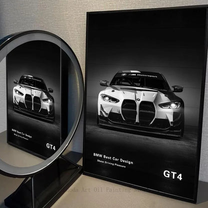 BMW Black and White Posters